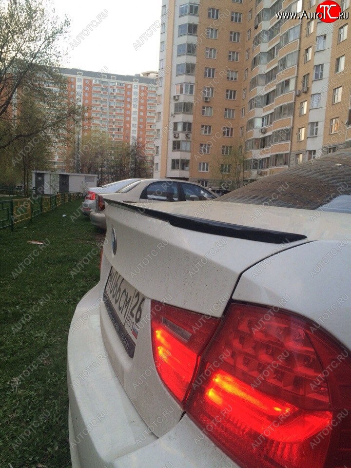 3 399 р. Лип спойлер  3 серия E90 (04-11) АВТОКРАТ BMW 3 серия E90 седан дорестайлинг (2004-2008) (Неокрашенный)  с доставкой в г. Пермь