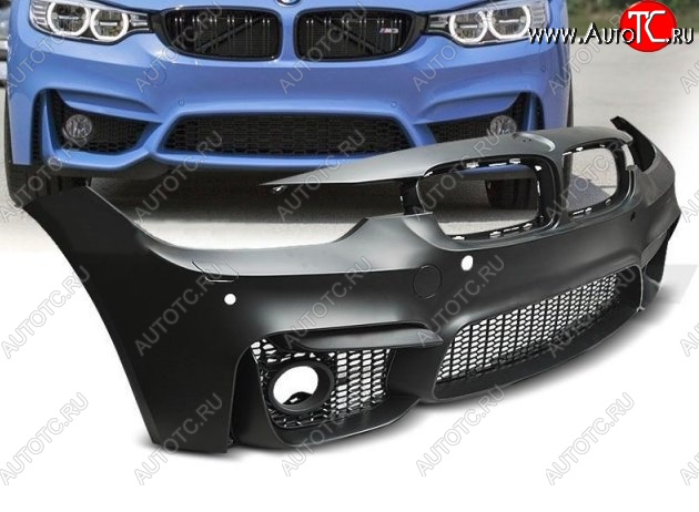 42 399 р. Передний бампер M3-Style BMW 3 серия F30 седан дорестайлинг (2012-2015) (Неокрашенный)  с доставкой в г. Пермь