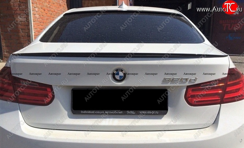 3 399 р. Лип спойлер M АВТОКРАТ BMW 3 серия F30 седан дорестайлинг (2012-2015) (Лезвие, Неокрашенный)  с доставкой в г. Пермь