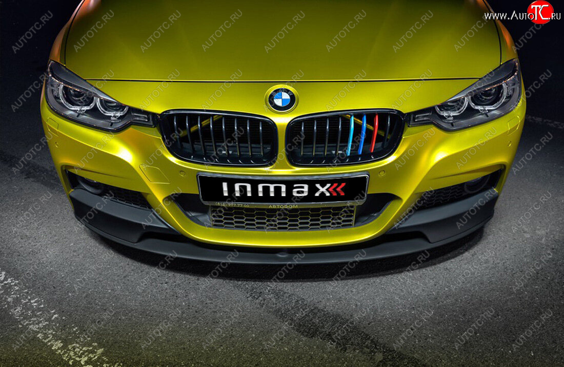 111 499 р. Сплиттер переднего М-бампера М-Perfomance  BMW 3 серия  F30 (2012-2018) седан дорестайлинг, седан рестайлинг (цвет: черный глянец)  с доставкой в г. Пермь
