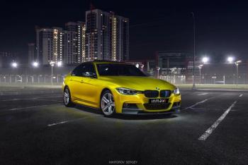 111 499 р. Сплиттер переднего М-бампера М-Perfomance  BMW 3 серия  F30 (2012-2018) седан дорестайлинг, седан рестайлинг (цвет: черный глянец)  с доставкой в г. Пермь. Увеличить фотографию 2