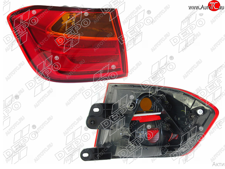 10 849 р. Левый фонарь задний (LED) DEPO BMW 3 серия F30 седан дорестайлинг (2012-2015)  с доставкой в г. Пермь
