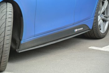 8 499 р. Накладки на пластиковые пороги INMAX M-Perfomance  BMW 3 серия  F30 (2012-2018) седан дорестайлинг, седан рестайлинг (черный матовый)  с доставкой в г. Пермь. Увеличить фотографию 2