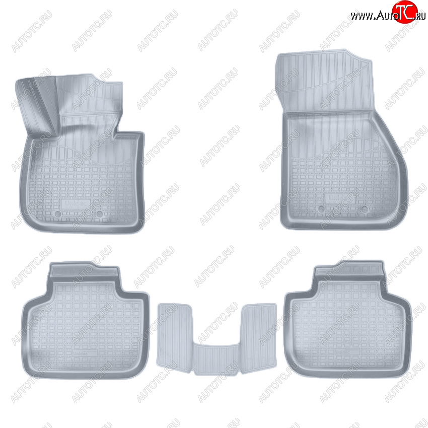 3 799 р. Коврики салона Norplast Unidec  BMW X1  F48 (2015-2022) дорестайлинг, рестайлинг (Цвет: серый)  с доставкой в г. Пермь