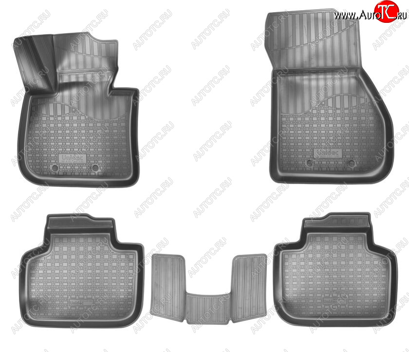 3 079 р. Комплект ковриков в салон Norplast Unidec BMW X1 F48 дорестайлинг (2015-2019) (Цвет: черный)  с доставкой в г. Пермь