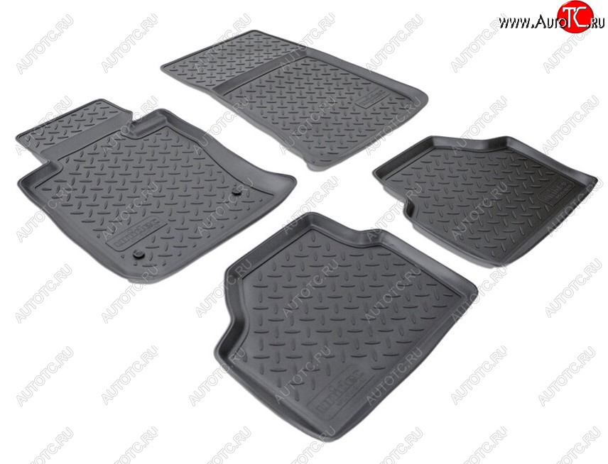 2 999 р. Комплект ковриков в салон Norplast Unidec BMW X1 E84 (2009-2015) (Цвет: черный)  с доставкой в г. Пермь