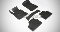 Износостойкие коврики в салон с рисунком Сетка SeiNtex Premium 4 шт. (резина) BMW X1  E84 (2009-2015)