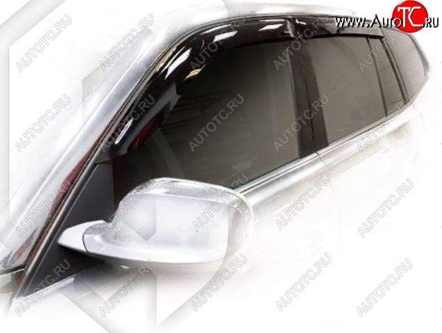 1 999 р. Дефлектора окон CA-Plastic BMW X3 E83 (2003-2009) (Classic полупрозрачный, Без хром.молдинга)  с доставкой в г. Пермь