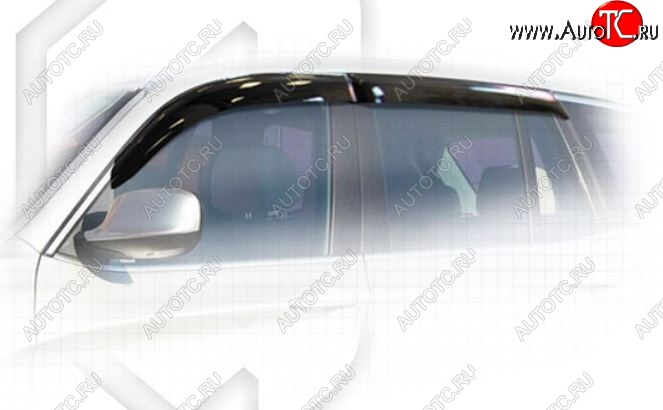 2 099 р. Дефлектора окон CA-Plastiс BMW X3 F25 рестайлинг (2014-2017) (Classic полупрозрачный, Без хром.молдинга)  с доставкой в г. Пермь