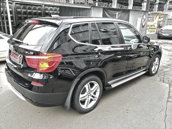 13 549 р. Подножки боковые WINBO OE Style BMW X3 F25 рестайлинг (2014-2017)  с доставкой в г. Пермь. Увеличить фотографию 3