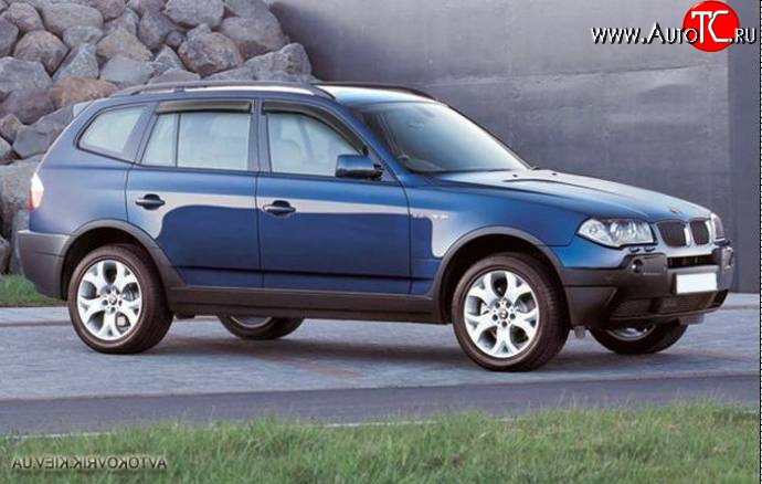 2 449 р. Дефлекторы окон (ветровики) Novline 4 шт. BMW X3 E83 (2003-2009)  с доставкой в г. Пермь