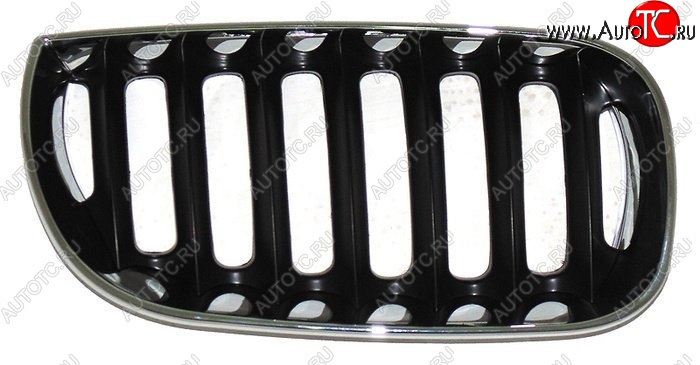 1 439 р. Правая решетка радиатора SAT (черная с хромом) BMW X3 E83 (2003-2009) (Неокрашенная)  с доставкой в г. Пермь