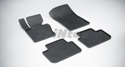 Износостойкие коврики в салон с рисунком Сетка SeiNtex Premium 4 шт. (резина) BMW X3  E83 (2003-2009)