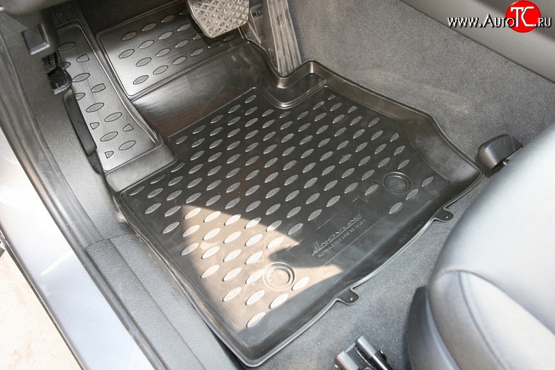 3 199 р. Коврики в салон Element 4 шт. (полиуретан) BMW X3 F25 дорестайлинг (2010-2014) (Черные)  с доставкой в г. Пермь