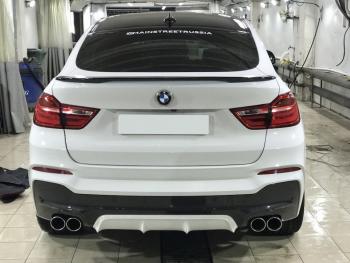 9 499 р. Лип спойлер М-Perfomance BMW X4 F26 (2014-2018) (цвет: черный глянец)  с доставкой в г. Пермь. Увеличить фотографию 2