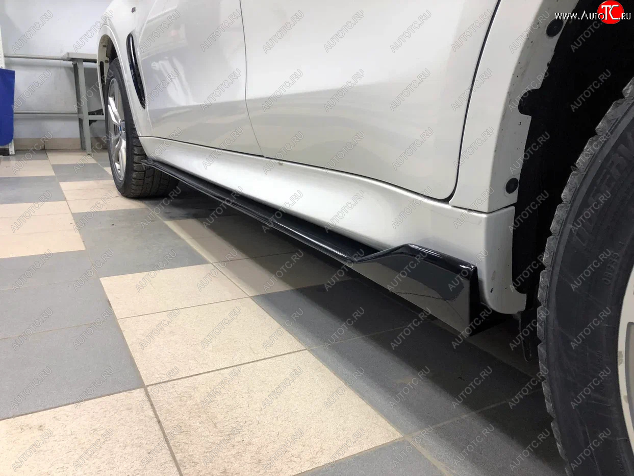 14 899 р. Пластиковые накладки под пороги М-Perfomance  BMW X5  F15 - X6  F16 (цвет: черный глянец)  с доставкой в г. Пермь