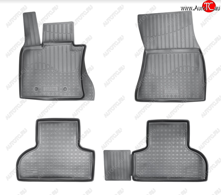 3 099 р. Комплект ковриков в салон Norplast Unidec  BMW X5  F15 (2013-2018) (Цвет: черный)  с доставкой в г. Пермь