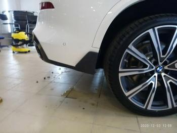 23 499 р. Диффузор заднего бампера М-Perfomance с элеронами  BMW X5  G05 (2018-2022) (цвет: черный глянец)  с доставкой в г. Пермь. Увеличить фотографию 2