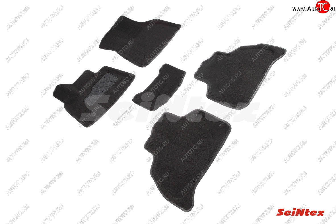 5 699 р. Комплект 3D ковриков в салон (ворсовые / чёрные) Seintex  BMW X5  G05 (2018-2022)  с доставкой в г. Пермь