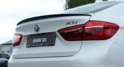 11 199 р. Лип спойлер BS  BMW X6  F16 (2014-2020) (Неокрашенный)  с доставкой в г. Пермь. Увеличить фотографию 2