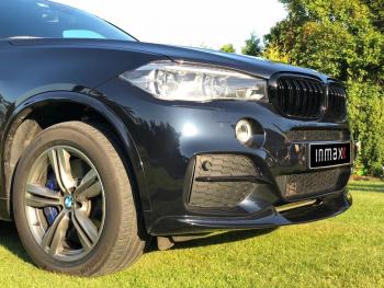 21 999 р. Сплиттер переднего бампера M-Performance BMW X6 F16 (2014-2020) (цвет: черный глянец)  с доставкой в г. Пермь. Увеличить фотографию 4