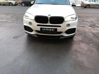 21 999 р. Сплиттер переднего бампера M-Performance BMW X6 F16 (2014-2020) (цвет: черный глянец)  с доставкой в г. Пермь. Увеличить фотографию 5