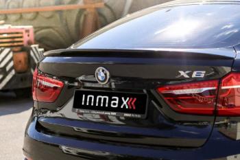 8 599 р. Лип спойлер INMAX (аналог Х6M)  BMW X6  F16 (2014-2020) (цвет: черный глянец)  с доставкой в г. Пермь. Увеличить фотографию 4