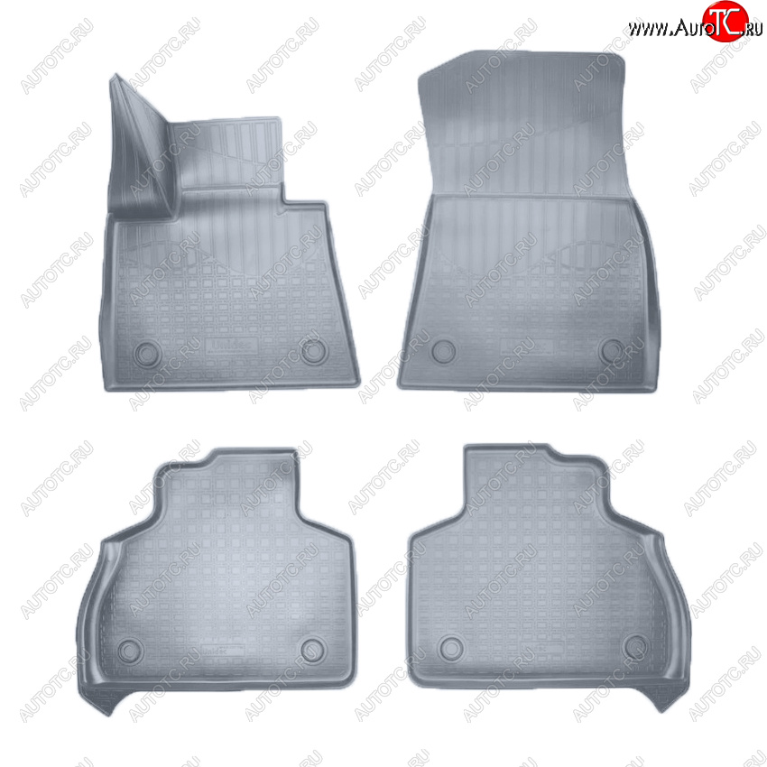 4 099 р. Коврики салона Norplast Unidec (1 и 2 ряд 6-ти местной версии)  BMW X7  G07 (2018-2022) (Цвет: серый)  с доставкой в г. Пермь