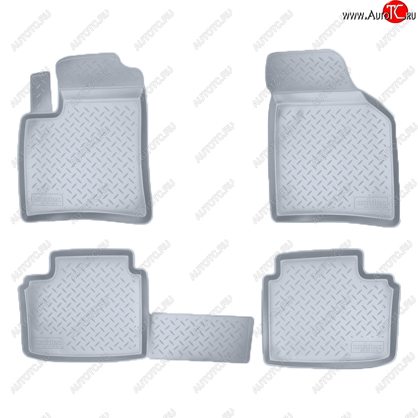 3 389 р. Коврики салона Norplast Unidec  Brilliance M2 (2006-2010) (Цвет: серый)  с доставкой в г. Пермь
