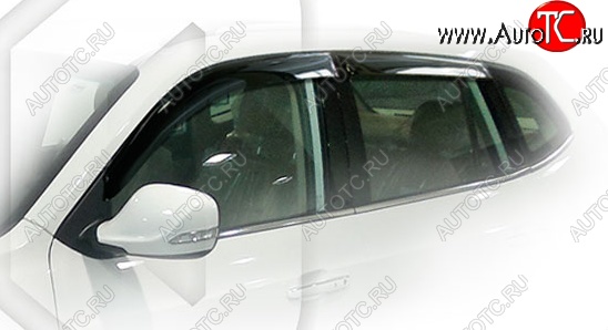 1 999 р. Ветровики дверей CA-Plastic  Brilliance V5 (2012-2018) (Classic полупрозрачный, Без хром.молдинга)  с доставкой в г. Пермь
