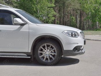 12 999 р. Одинарная защита переднего бампера из трубы d42 мм SLITKOFF  Brilliance V5 (2012-2018)  с доставкой в г. Пермь. Увеличить фотографию 2