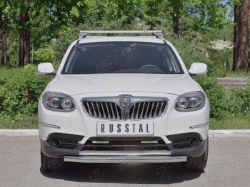 15 299 р. Одинарная защита переднего бампера из трубы d63 мм SLITKOFF  Brilliance V5 (2012-2018)  с доставкой в г. Пермь. Увеличить фотографию 3