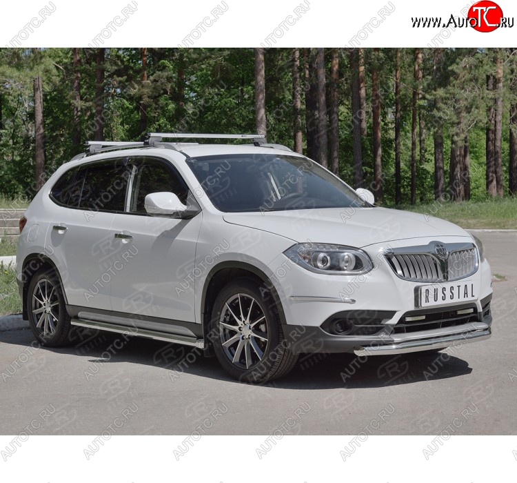 15 299 р. Одинарная защита переднего бампера из трубы d63 мм SLITKOFF  Brilliance V5 (2012-2018)  с доставкой в г. Пермь