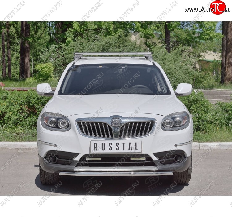12 999 р. Одинарная защита переднего бампера из трубы d42 мм SLITKOFF  Brilliance V5 (2012-2018)  с доставкой в г. Пермь