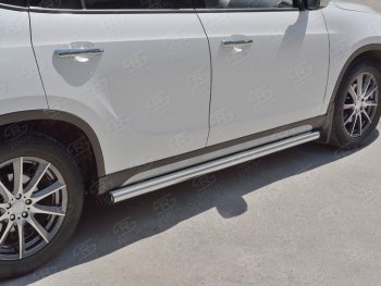 18 799 р. Защита порогов из круглой трубы d63 мм SLITKOFF v2 Brilliance V5 (2012-2018)  с доставкой в г. Пермь. Увеличить фотографию 3