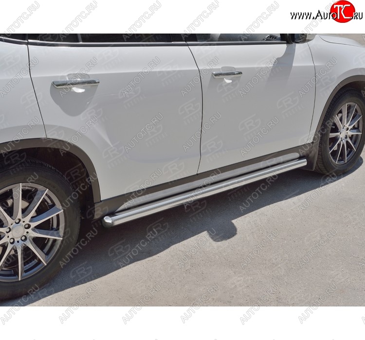 19 999 р. Защита порогов из круглой трубы d63 мм SLITKOFF v3 Brilliance V5 (2012-2018)  с доставкой в г. Пермь