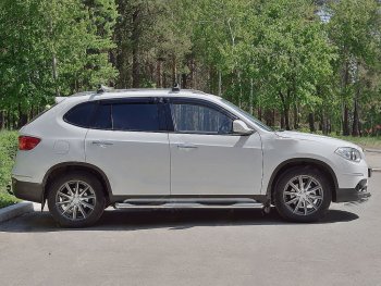 24 549 р. Защита порогов из трубы d76 мм с пластиковыми вставками для ног SLITKOFF v1 Brilliance V5 (2012-2018)  с доставкой в г. Пермь. Увеличить фотографию 2
