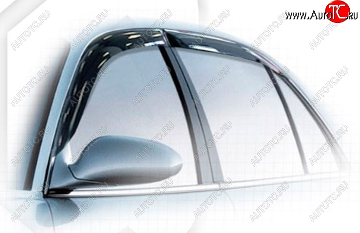 1 999 р. Дефлектора окон CA-Plastic Buick Regal (2005-2008) (Classic полупрозрачный, Без хром молдинга)  с доставкой в г. Пермь