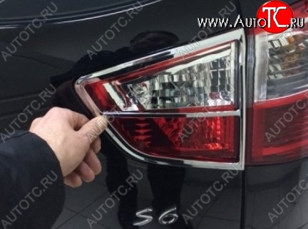 4 299 р. Накладки на фонари СТ BYD S6 (2011-2017) (Неокрашенные)  с доставкой в г. Пермь