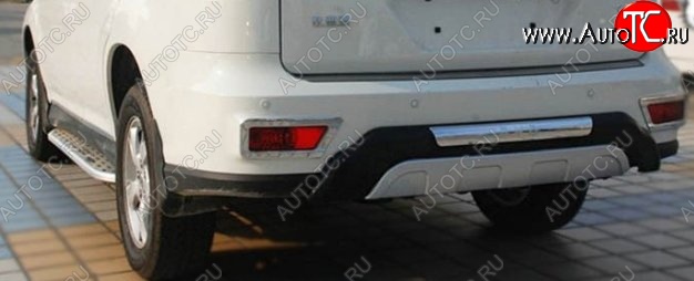 9 099 р. Накладка на задний бампер СТ BYD S6 (2011-2017) (Неокрашенная)  с доставкой в г. Пермь