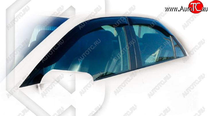 1 999 р. Дефлектора окон CA-Plastiс  Cadillac CTS  седан (2007-2013) (Classic полупрозрачный)  с доставкой в г. Пермь