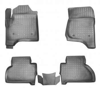 Комплект ковриков в салон Norplast Unidec (5 мест) Cadillac Escalade  GMTK2 джип 5 дв. (2015-2020), Chevrolet Tahoe  K2UC (2014-2021) (Цвет: черный)