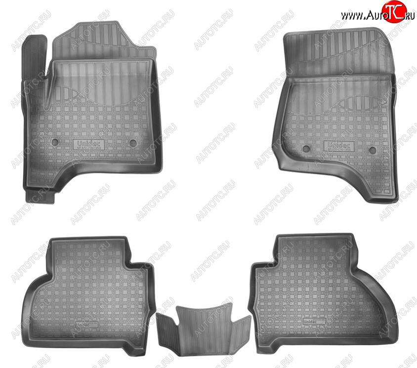 3 589 р. Комплект ковриков в салон Norplast Unidec (5 мест) Cadillac Escalade GMTK2 джип 5 дв. короткая база (2015-2020) (Цвет: черный)  с доставкой в г. Пермь