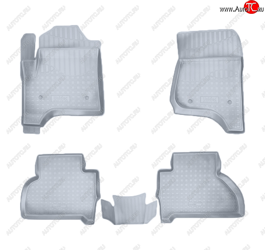 4 099 р. Коврики салона Norplast Unidec (5 мест)  Cadillac Escalade  GMTK2 джип 5 дв. (2015-2020), Chevrolet Tahoe  K2UC (2014-2021) (Цвет: серый)  с доставкой в г. Пермь