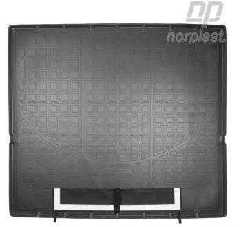 Коврик багажника Norplast (сложенный 3 ряд) Cadillac Escalade  GMTK2 джип 5 дв. (2015-2020), Chevrolet Tahoe  K2UC (2014-2021) (Черный, с погрузочным ковриком (фартуком))