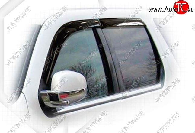 2 199 р. Дефлектора окон CA-Plastiс Cadillac Escalade GMT926 джип 5 дв. короткая база (2006-2014) (Classic полупрозрачный, Без хром.молдинга)  с доставкой в г. Пермь