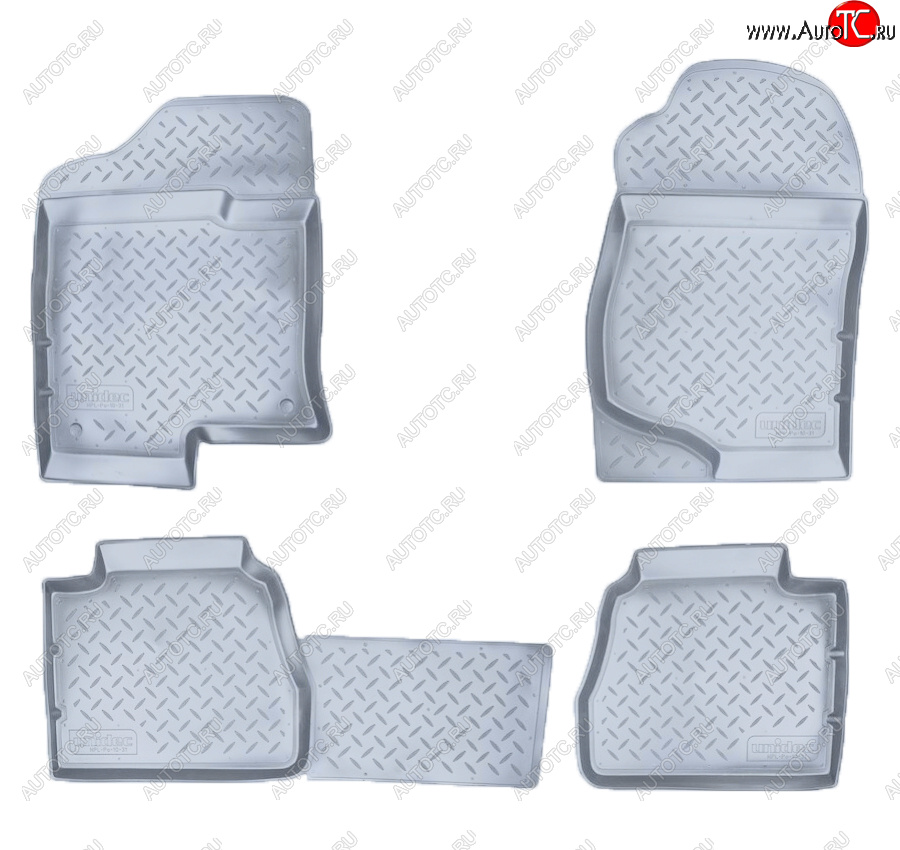 4 099 р. Коврики салона Norplast Unidec  Cadillac Escalade  GMT926 джип 5 дв. (2006-2014), Chevrolet Tahoe  GMT900 (2006-2013) (Цвет: серый)  с доставкой в г. Пермь