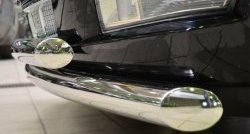 24 499 р. Защита переднего бампера (2 трубыØ76 мм, нержавейка) SLITKOFF Cadillac Escalade GMT926 джип 5 дв. короткая база (2006-2014)  с доставкой в г. Пермь. Увеличить фотографию 3