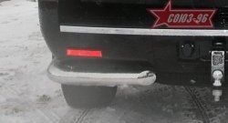 Защита заднего бампера Souz-96 (d76) Cadillac Escalade  GMT926 джип 5 дв. (2006-2014) короткая база