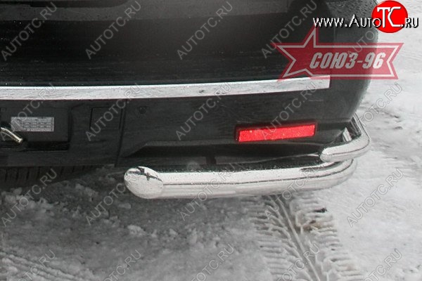 21 689 р. Защита заднего бампера Souz-96 (d76/42)  Cadillac Escalade  GMT926 джип 5 дв. (2006-2014) короткая база  с доставкой в г. Пермь